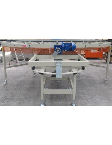 TURNABLE CURVE WITH DOUBLE MOTORIZATION